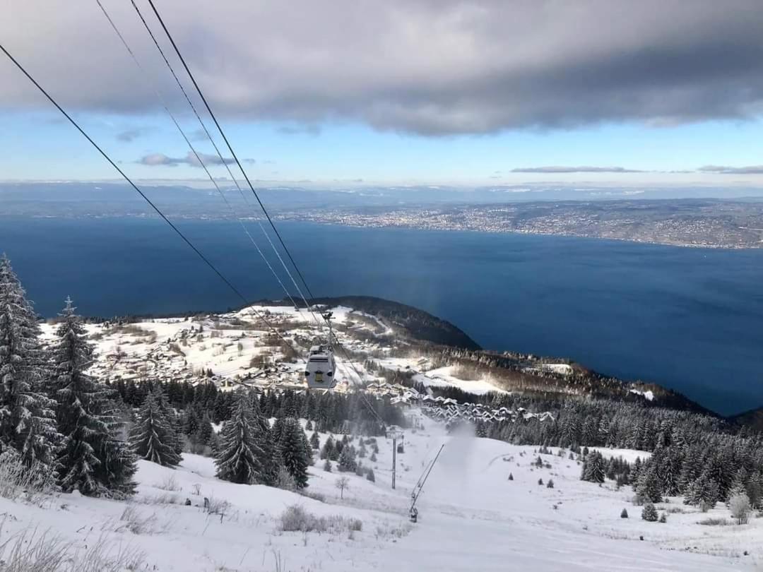 Votre Studio Balneo Bien-Etre A La Montagne Thollon-les-Memises Bagian luar foto